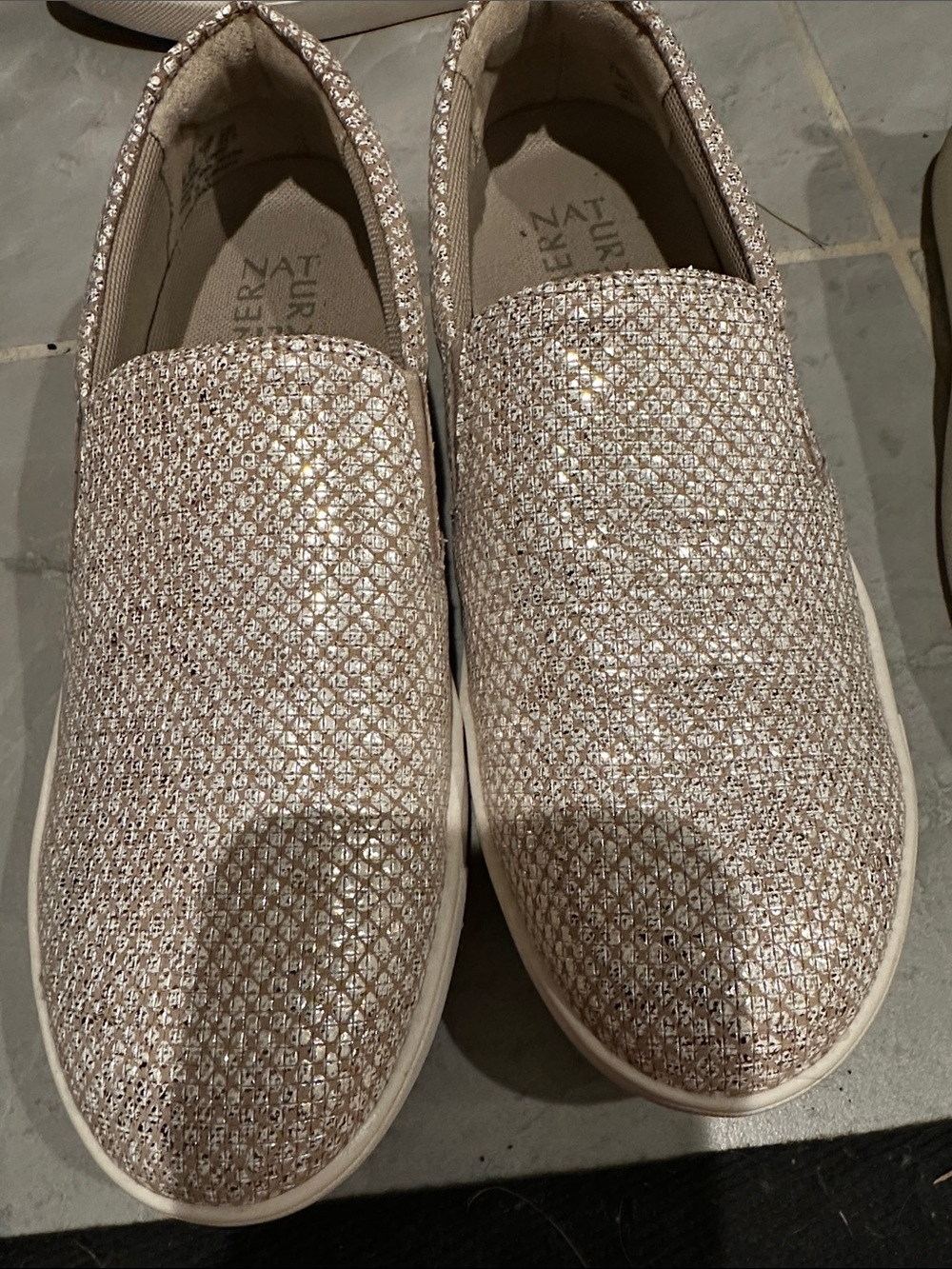 Naturalizer Women's Sparkle Slip-On Mules - Rose Metallic